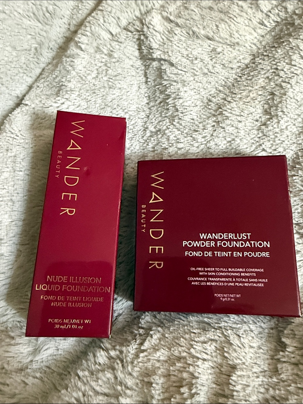 WANDER BEAUTY "WANDERLUST" POWDER FOUNDATION and LIQUID FOUNDATION